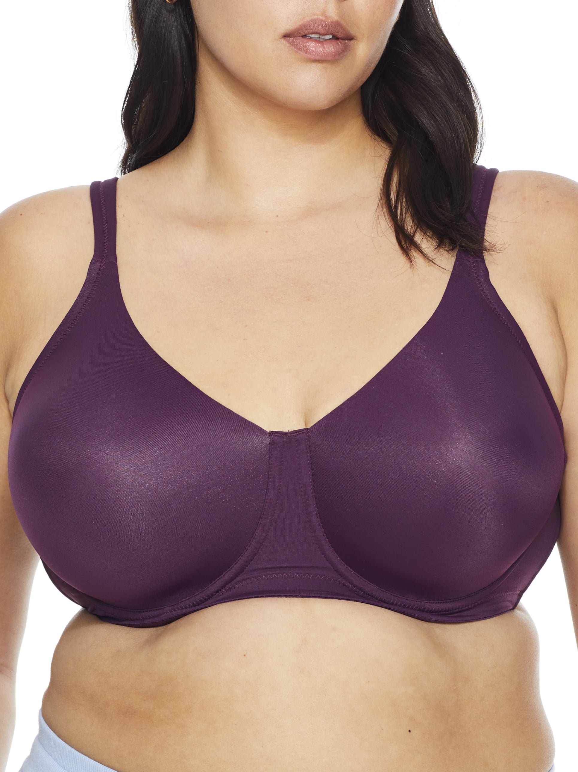 Leading Lady The Brigitte Full Coverage Wirefree - Molded Padded Seamless  Bra in Black, Size: 50G