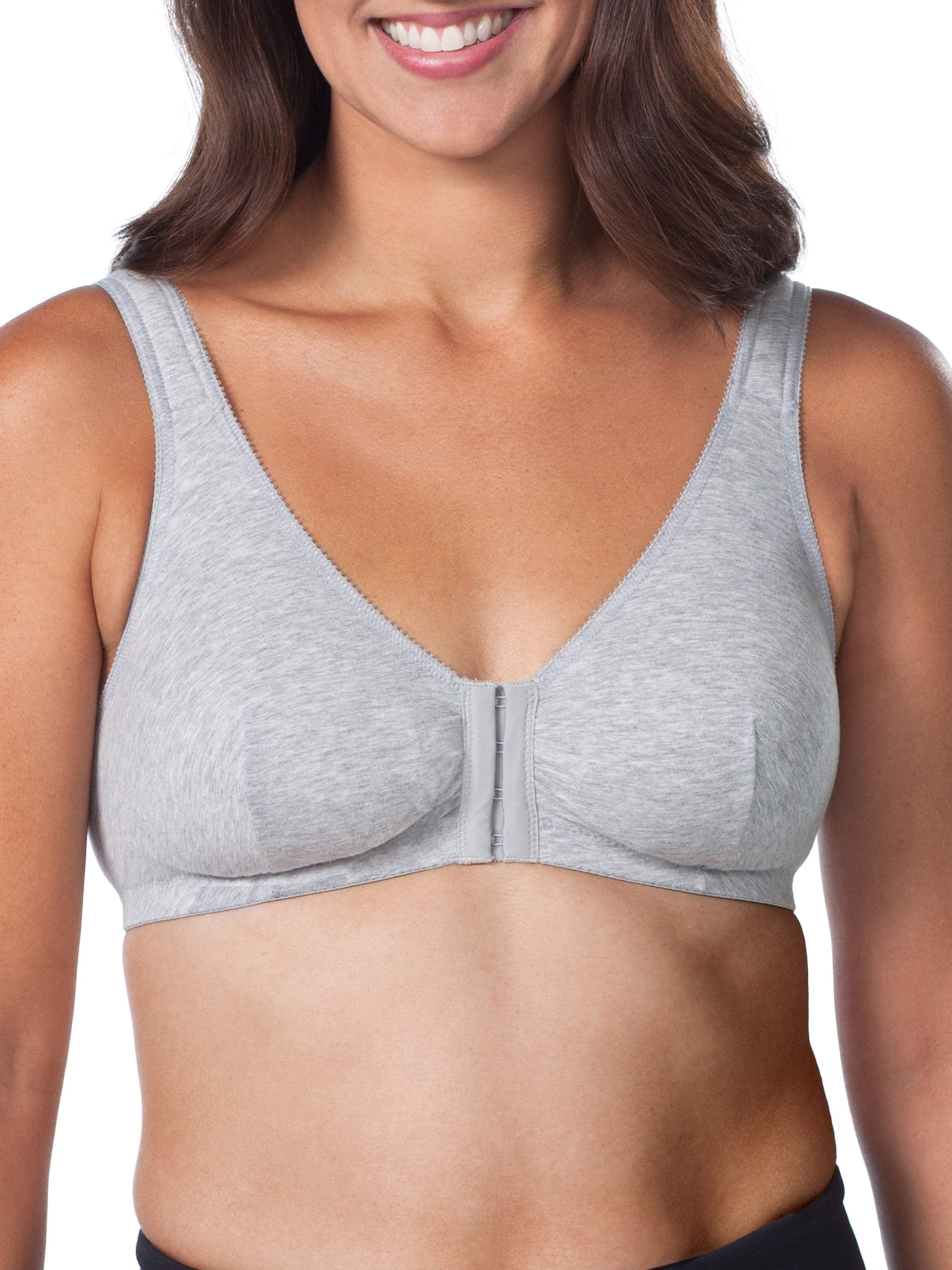 Leading Lady Womens Front-Close Cotton Wire-Free Bra Style-110 -  Walmart.com