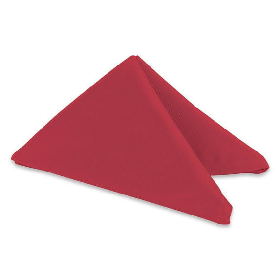 Leading Linens 1 pc Burgundy 20"x20" Polyester Cloth Napkins - Premium Washable Soft Durable Elegant Table Linen for Dining Restaurants Weddings Events Rentals Banquets & Parties