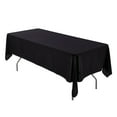 thumbnail image 1 of Leading Linens 10 pc 70x108 Inch Rectangle Black Polyester Tablecloths - Stain & Wrinkle Resistant Washable Dining Table Cover for Wedding Reception Banquet Party Event, 1 of 5