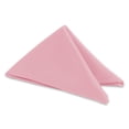 thumbnail image 1 of Leading Linens 12 pc Pink 17"x17" Polyester Cloth Napkins - Premium Washable Soft Durable Elegant Table Linen for Dining Restaurants Weddings Events Rentals Banquets & Parties, 1 of 5