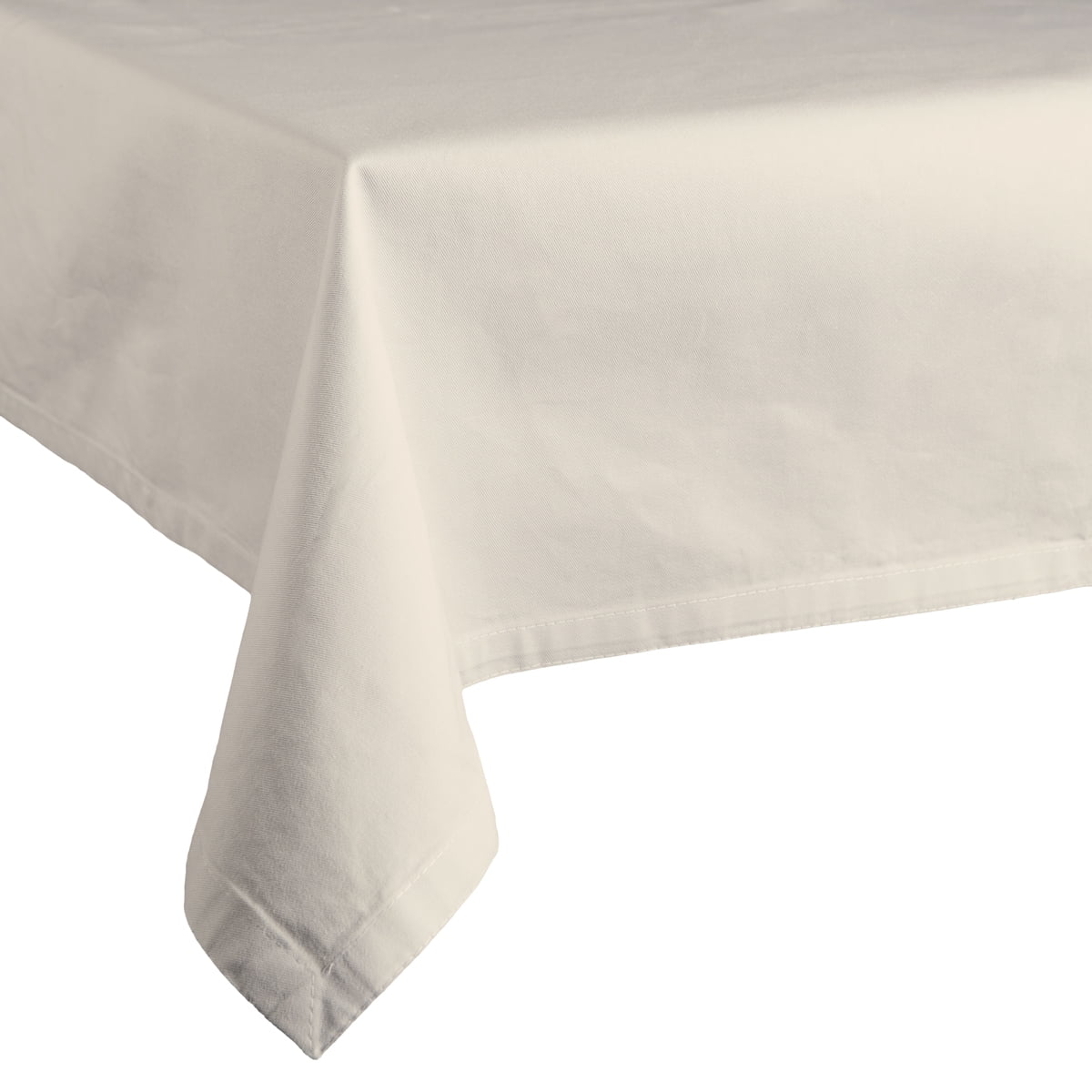 Leading Linens 2 Pack 54 x 54 Inch Square Ivory Polyester Tablecloth ...