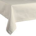 thumbnail image 1 of Leading Linens 2 pc 60x60 Inch Square Ivory Polyester Tablecloths - Stain & Wrinkle Resistant Washable Dining Table Cover for Wedding Reception Banquet Party Event, 1 of 5