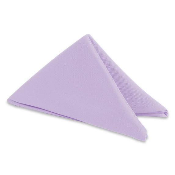 Leading Linens 20 pc Lavender 20"x20" Polyester Cloth Napkins - Premium Washable Soft Durable Elegant Table Linen for Dining Restaurants Weddings Events Rentals Banquets & Parties