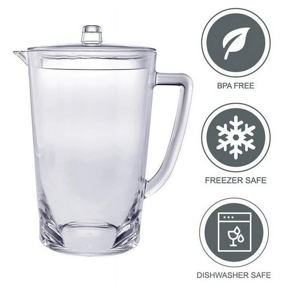 LeadingWare Oval Halo Pitcher, 2.75 qt. - Clear