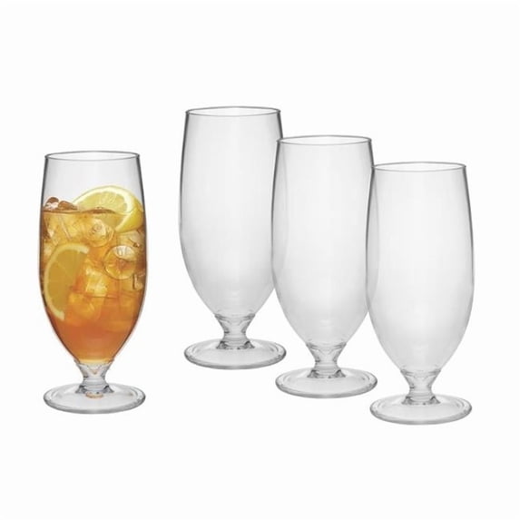 LeadingWare TRS-0722 Tritan 18 oz Beer Glass - Set of 4