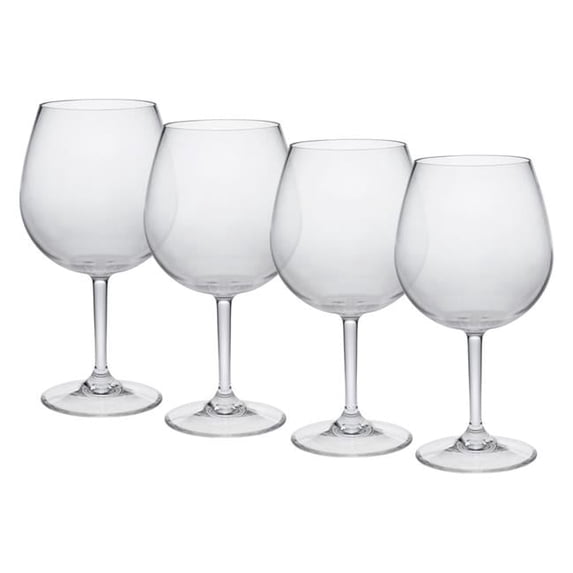 LeadingWare TRS-0703 Unbreakable Tritan 23 oz Wine Glass - Set of 4