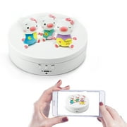 Leadleds 360° Electric Rotating Display Stand , 5.4'' Display Turntable for Photography Products, Jewelry, 3D Models，Christmas Gifts