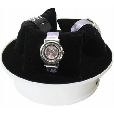 Leadleds 8" Rotating Display Stand Battery Operated, 360 Degree Motorized Display Turntable for Cake, Art and Toys