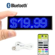 Leadleds Bluetooth Led Name Tag, APP Connected Wireless Rechargeable Name Badge For Work, Business, Christmas Halloween