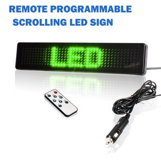 Scrolling Led Message Sign Car