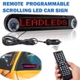 thumbnail image 1 of Leadleds Dc 12v Remote Led Car Sign Programmable Scrolling Message Sign Board for Car, Shop, Store (Red), 1 of 8