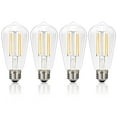 thumbnail image 1 of Leadleds 4-Pack E26 LED Edison Bulb, 8W 100W Equivalent, 2700K Warm White Vintage Light Bulbs, 1 of 7