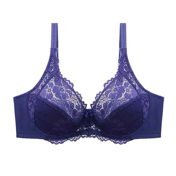 Leadmall Women No Show Bra Everyday Bras Ladies Lace With Underwire Solid Color Double Breasted Push Up Bra Strappy Sports Bra Push Up Bralette