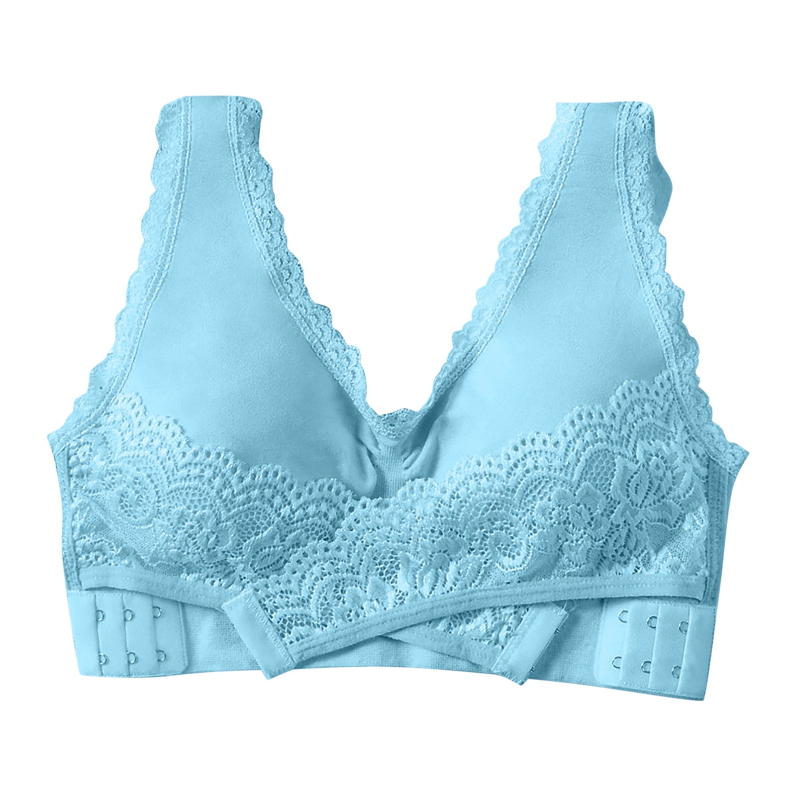 Leadmall Women Strap Bra Everyday Bras Ladies Solid Color Lace
