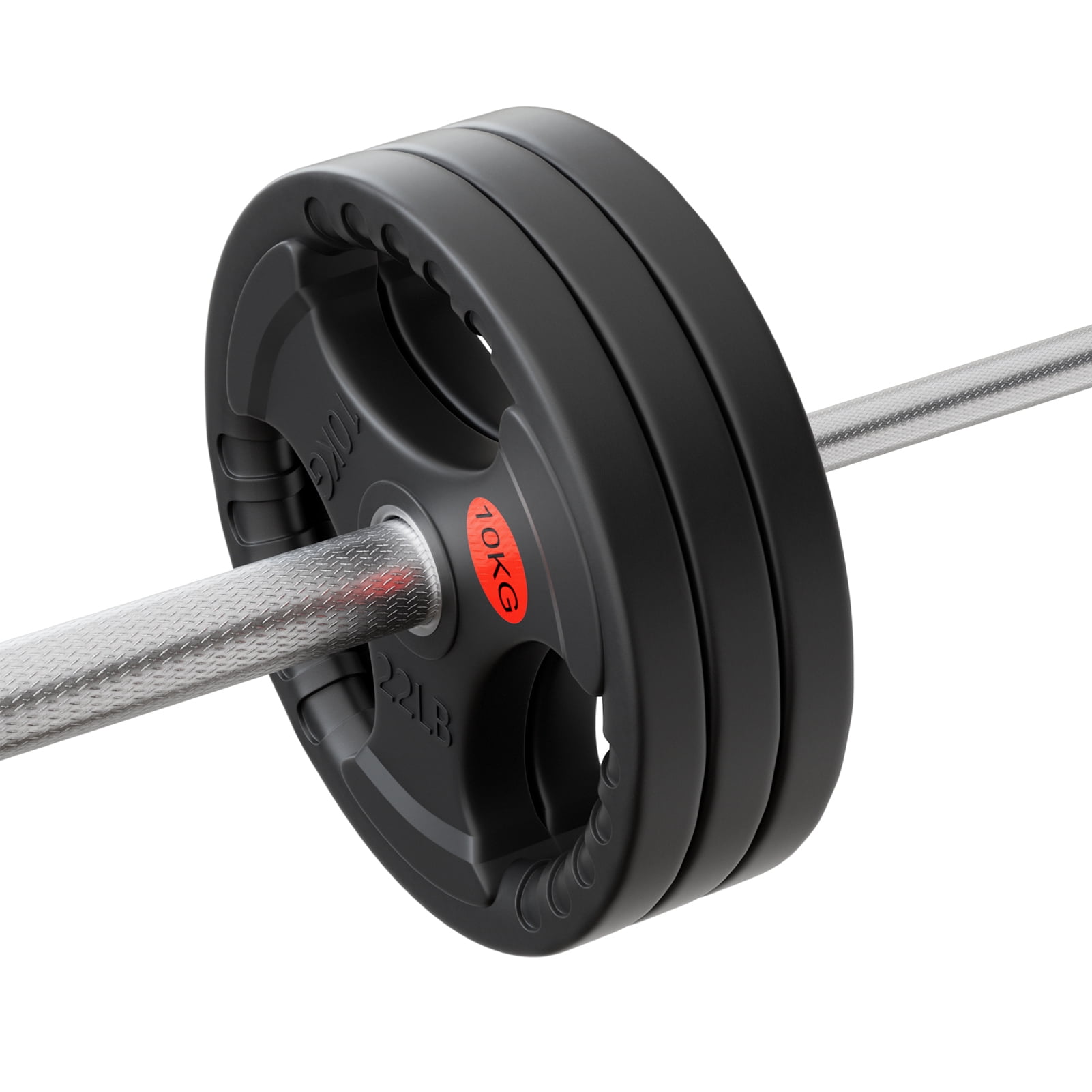 Leadrop 1 Pair 2inch Weight Plates Rubber Olympic Grip Weight Plates