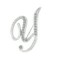 thumbnail image 1 of Leadrop 1 Pc Fashion Unisex Rhinestone English Letters Alphabet A-Z Brooch Pin Ornament, 1 of 11