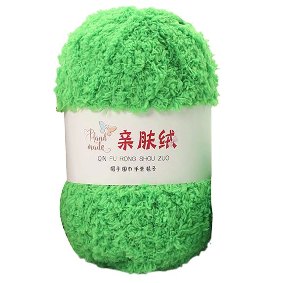 Leadrop 1 Roll 50g Fleece Thread 3 Strands Good Toughness Non-shedding Anti-pilling Hard to Fade DIY Breathable Sewing Thread for Home