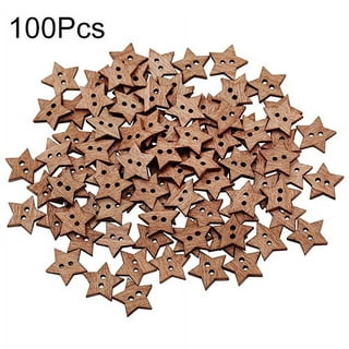Set of 10 star shaped buttons - available in various colors