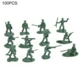 thumbnail image 1 of Leadrop 100Pcs Military Plastic Simulation Army Soldiers Model Kids Toy Collection Gift, 1 of 11