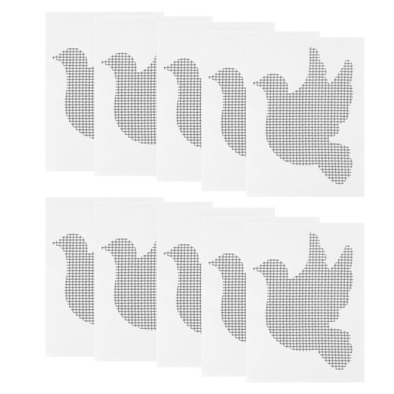 Leadrop 10Pcs Cartoon Animal Window Screen Patch Self-Adhesive Screen Tears Holes Cover Screen Door Fiberglass Mesh Repair Tape Kit