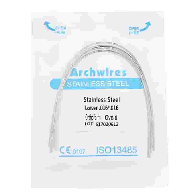 100pcs Dental Orthodontic Stainless Steel Rectangular Arch Wires Ovoid Form ns 100pcs Dental Orthodontic Stainless Steel Rectangular Arch Wires Ovoid Form ns