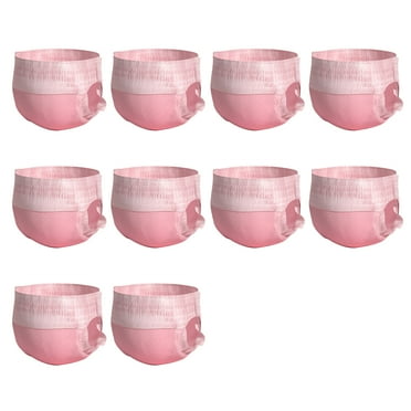 Leadrop 10Pcs Stretchy Dog Diapers with Tail Hole Super Absorbent Leak-proof Female Puppy Diapers for Incontinence Heat Period Training