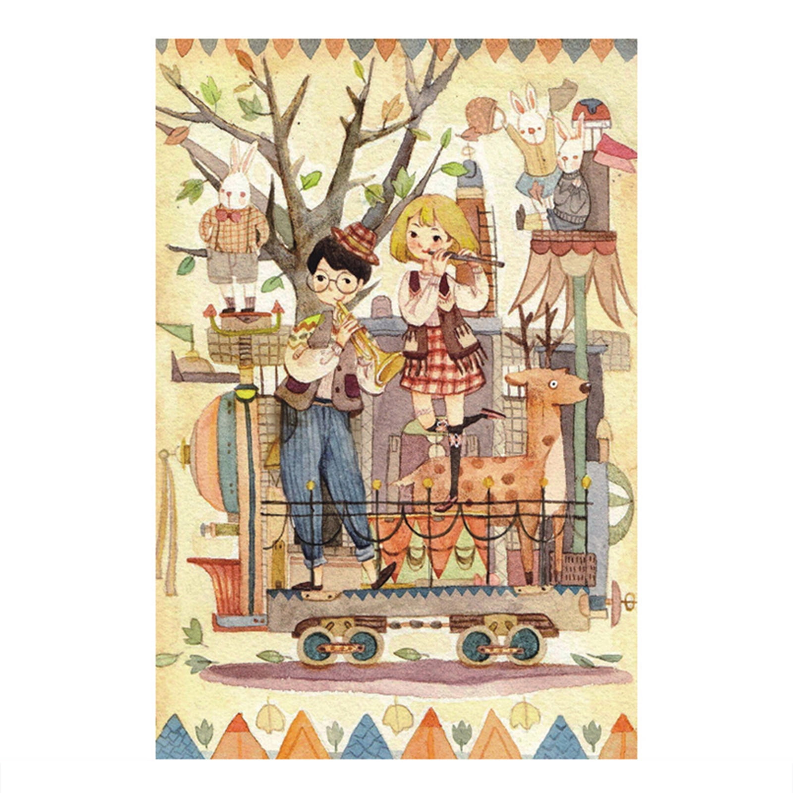 Leadrop 150Pcs/Set Mini Sunrise Pocket Jigsaw Puzzles with Tube Bottle