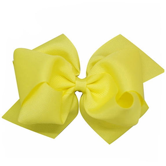 Leadrop 1Pc Girls Large Double Layers Hairbow Hair Bow Grosgrain Ribbon Clip Hairpin