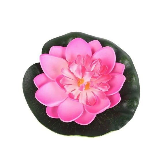 Leadrop 1Pc Simulation Lotus Flower Mini Artificial Pond DIY Home Fish Tank Decoration