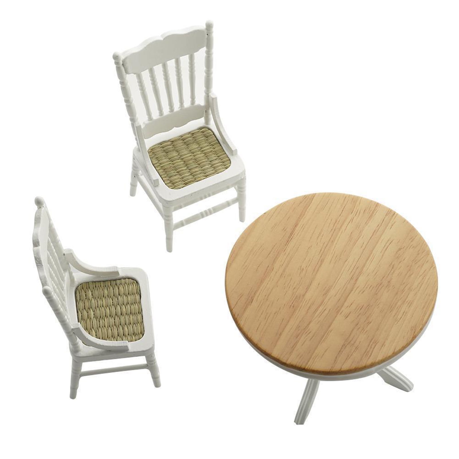 Leadrop 3Pcs/Set Mini Tables Chair Exquisite Workmanship Funny Smooth ...