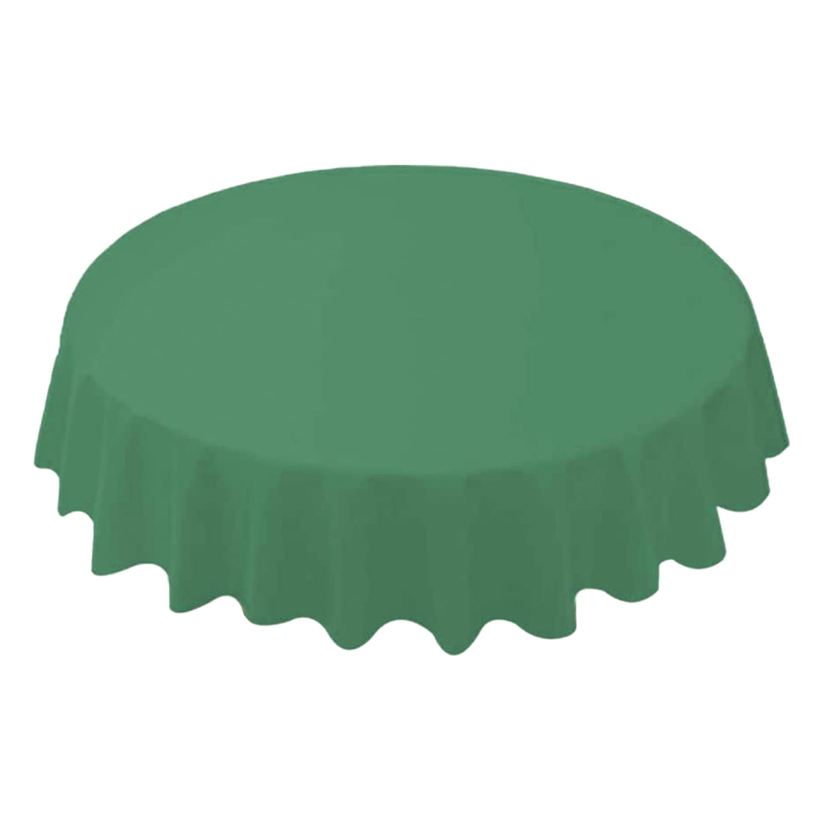 Leadrop 84 Inch Round Tablecloth Simple Disposable PE Waterproof