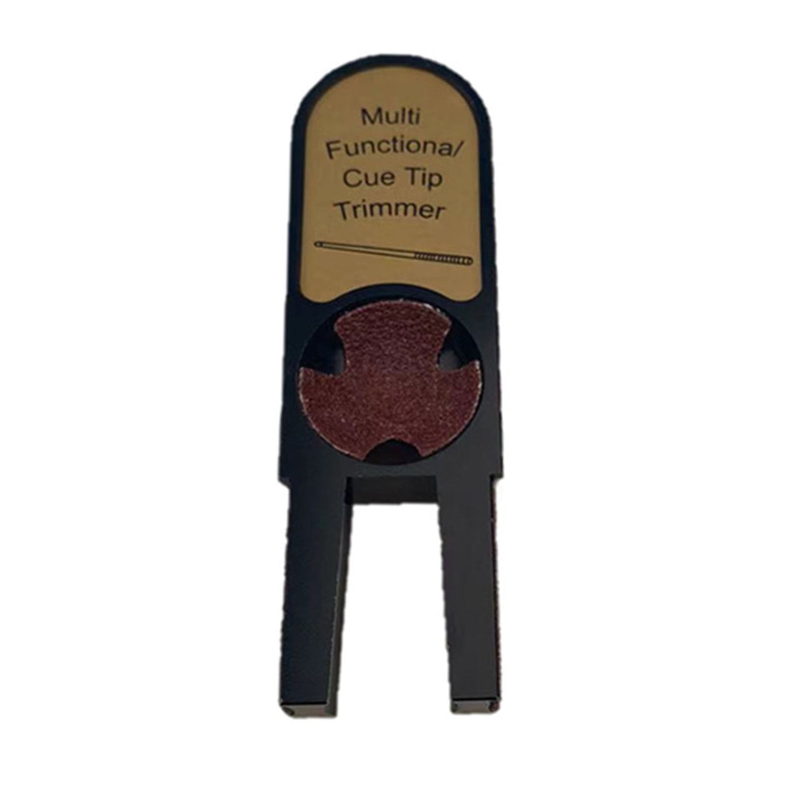 Leadrop Billiards Pool Cue Tip Sander Solid Aluminum Alloy U Shaped