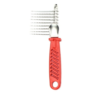 Leadrop Dog Dematting Comb Rake Detangler Brush for Dogs Stainless Steel Grooming Comb Cats Pets Matted Fur Removal on Undercoat Tool Pet Supplies