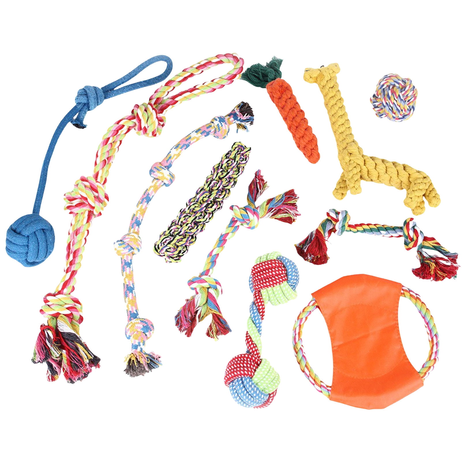 Small Dogs Rop Leadrop Dog Rope Toys Puppy Teething Rope Bite-Resistant Cotton Rope ...