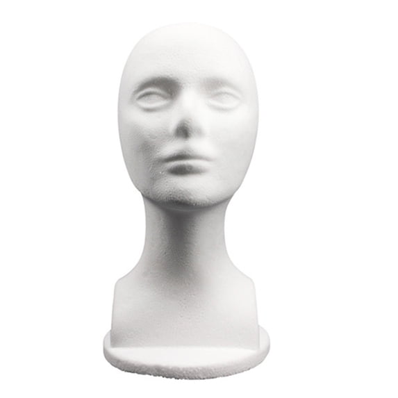 Leadrop Female Foam Head Mold Wig Hat Headwear Display Model Styling Salon Mannequin