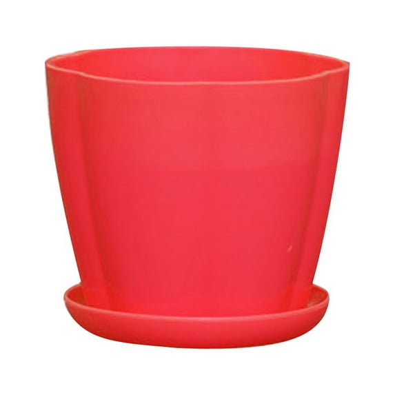Leadrop Flower Vase Petal Shape Nice-looking Plastic Dried Flower Hydroponic Plant Pot Household Supplies