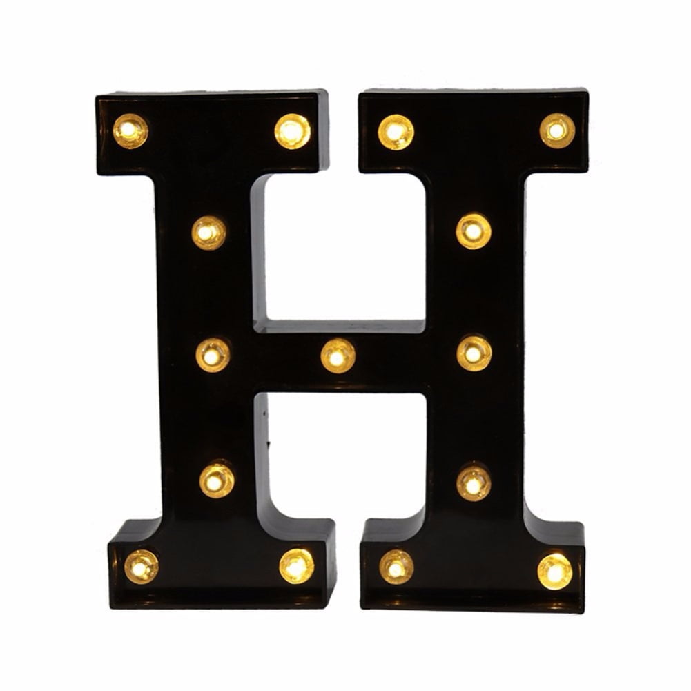 Leadrop LED Alphabet Letter Light Marquee Sign Wall Lamp Birthday Party ...