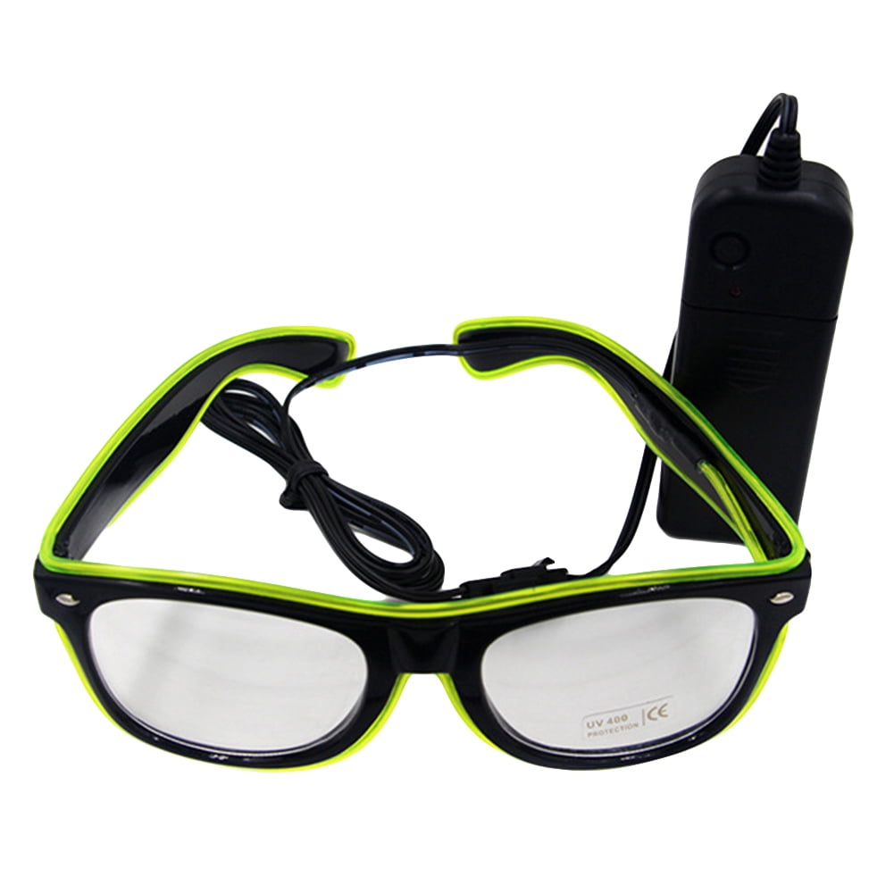 Leadrop LED EL Wire Glasses Light Up Glow Sunglasses Eyewear Shades for