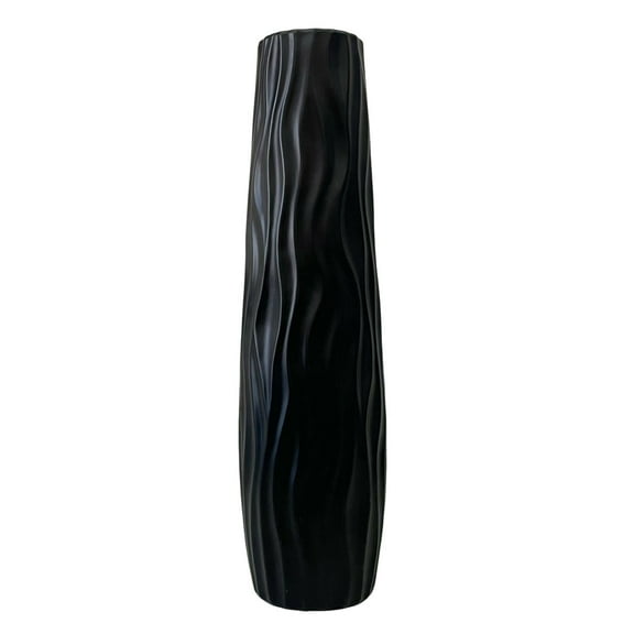 Leadrop Large Floor Vase Tall Decorative Vase Textured Shatterproof Floor Standing Vase for Home Living Room Study Decor