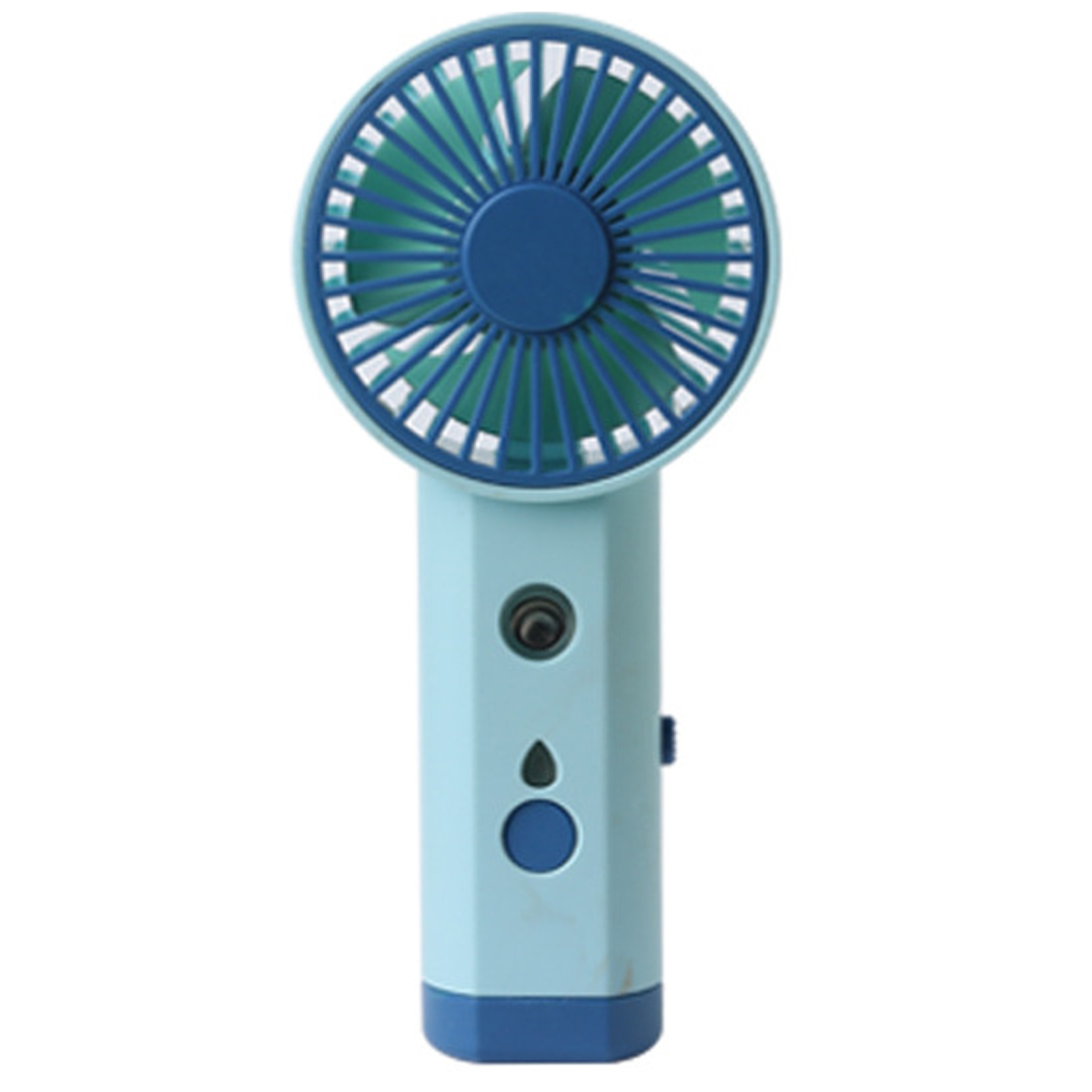 Plastic Shell Fans Leadrop Mini Fan Rechargeable Luminous Plastic Shell LED Desktop ...