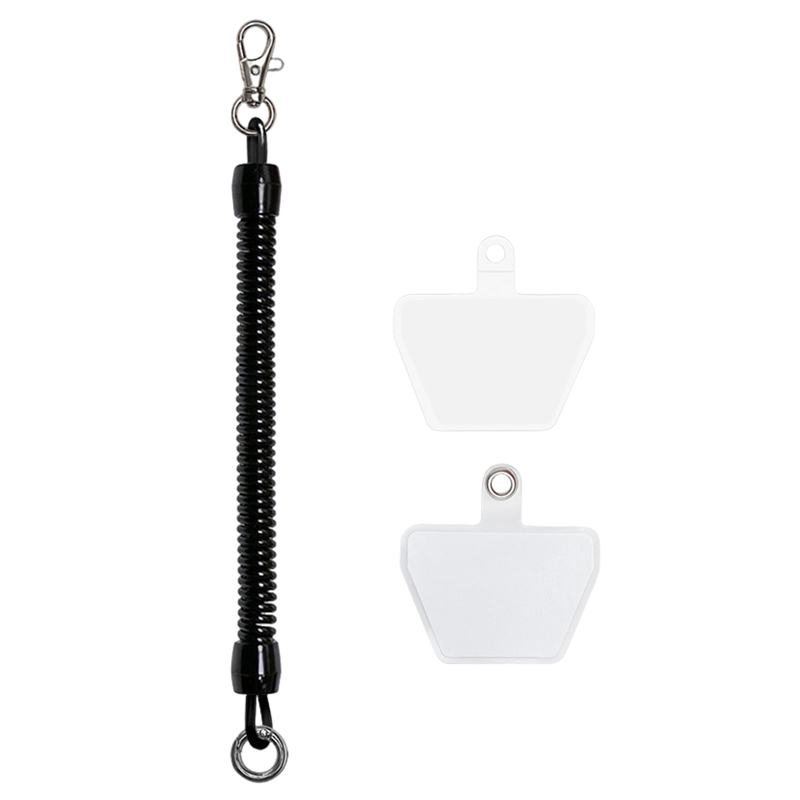Heavy Duty Retractable Phone Lanyard - 23.5 Inch Anti-Theft Spring Strap With Badge Clip