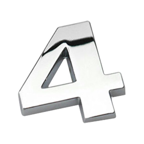 Leadrop Number Letter Self-adhesive Auto Sticker Car Badge Decals Emblem Decoration