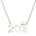 thumbnail image 1 of Leadrop Number Pendant Year Necklace Crown Stainless Steel Exquisite Chain Women Necklace Birthday Gift, 1 of 11
