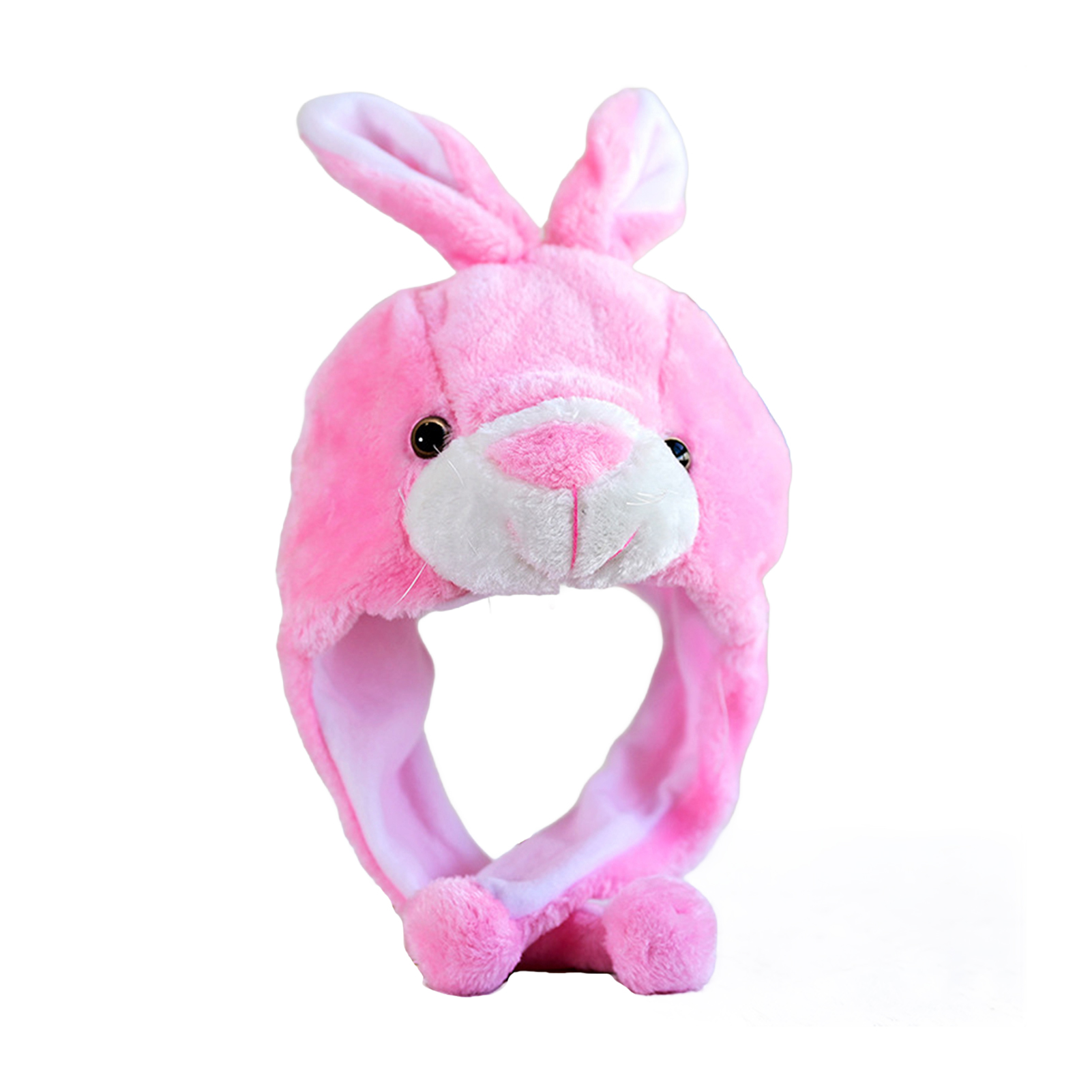 Leadrop Plush Animal Hat with Earmuffs for Kids Cartoon Rabbit/Frog ...