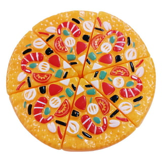 Insten 8 Piece Play Pizza Toys For Kids, Includes Watermelon, Icecream And  Utensils