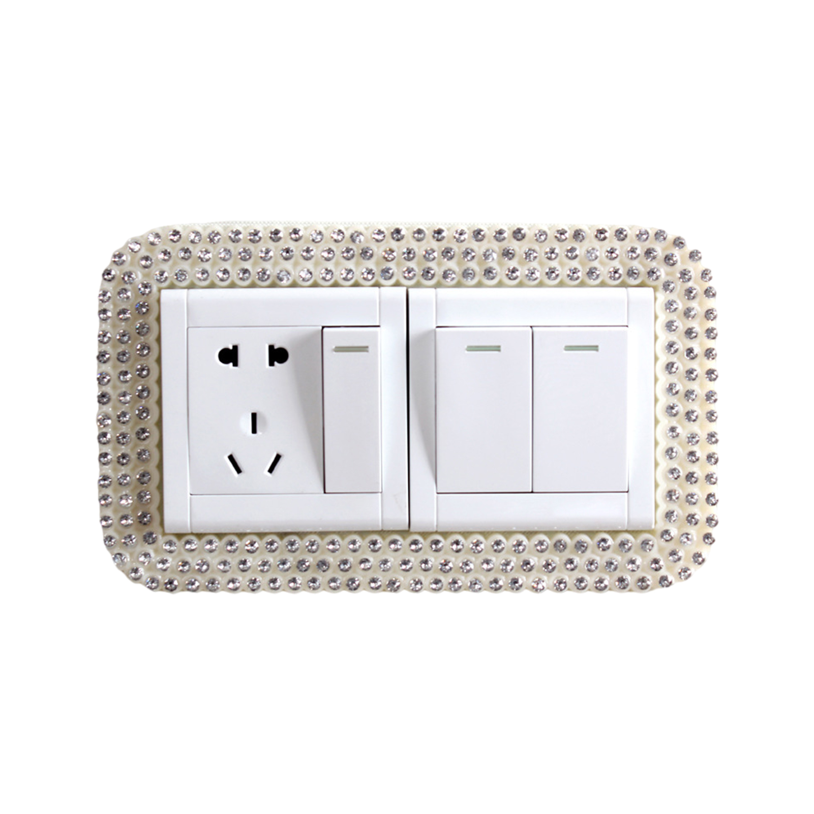 Leadrop Switch Sticker European Style Punch Free Plastic Wall-mounted ...