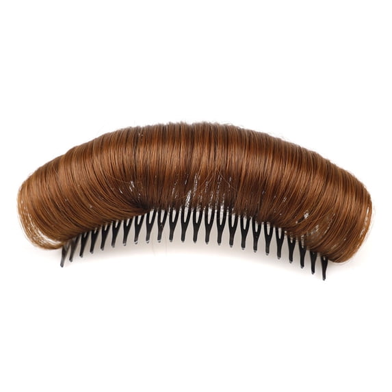 Leadrop Wig Cushion Stable Comfortable High Temperature Fiber Insert Comb Invisible Fluffy Hair Pad for Female