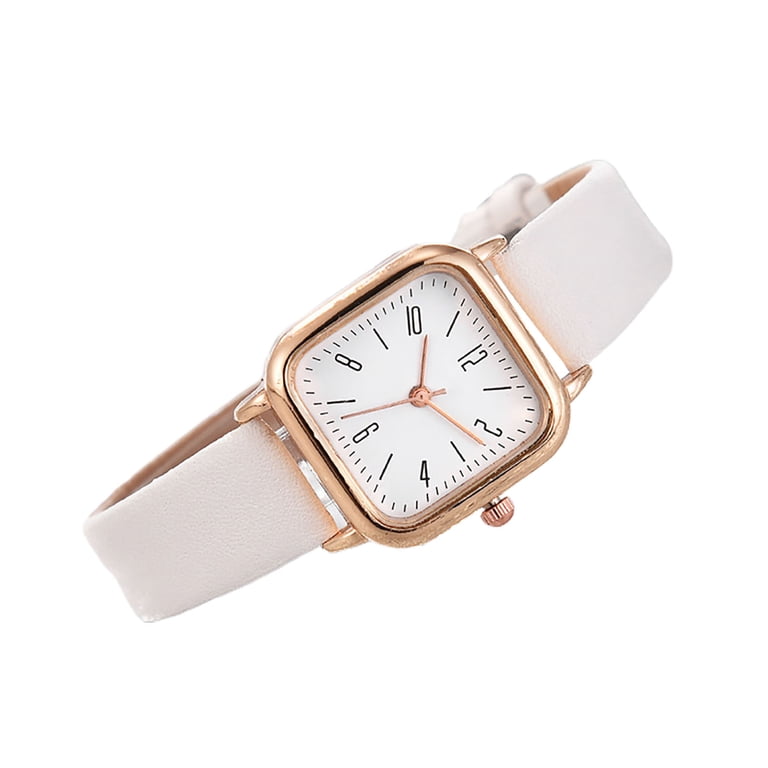 EUC Premier Designs Elegant White Leather Strap Watch Analogue Square Adjustable Premier Designs | Accessories | Premier Designs White Hot  main image 4