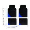 thumbnail image 1 of Leadwolf 4PCS/Set Car Floor Mats Universal for toyota Blue Velvet Colored Stripe Non-Slip Backing Interior Carpet Mats Protection Accessories, 1 of 8